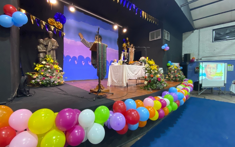 Colegio Domingo Savio se reunió para conmemorar el natalicio N°207 de Don Bosco